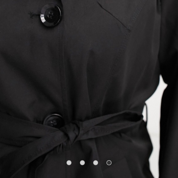 Curve belted short trench coat - Picture 3 of 9